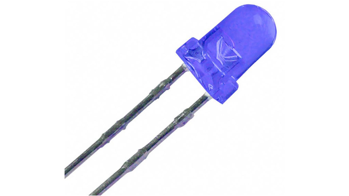 ROHM3.2 V Blue LED 3mm Through Hole, SLR343BC7T3F