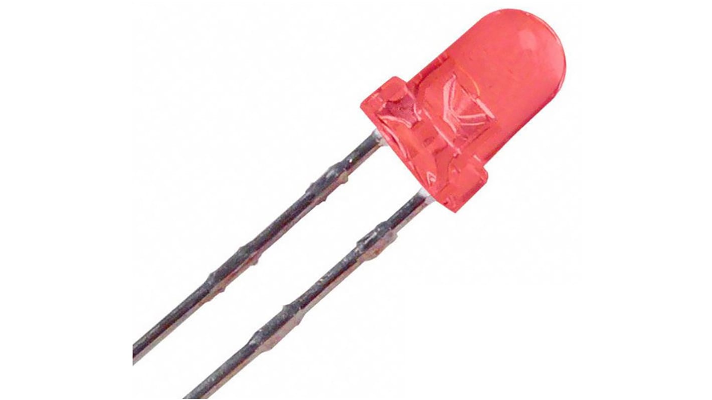 LED Rouge, Traversant, 3 mm (T-1), 2 V