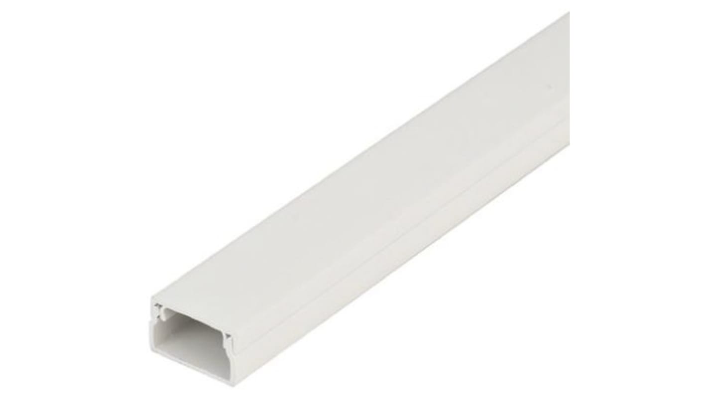 Schneider Electric FMS White Mini Trunking Self-Adhesive Coil, W38 mm x D16mm, L12m, uPVC