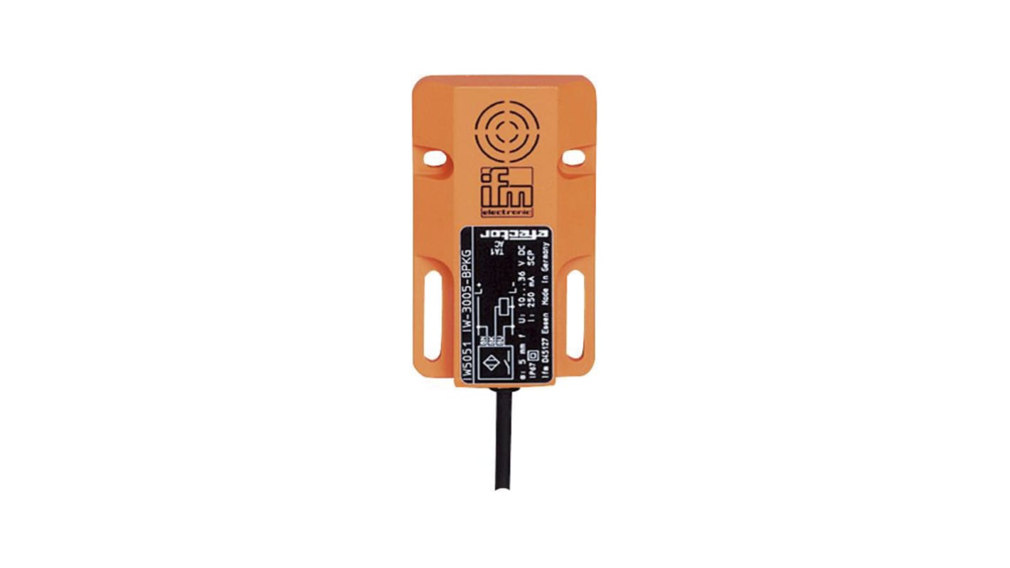 Sensor de proximidad ifm electronic, alcance 8 mm, salida PNP, 10 → 36 Vdc, IP67, 300Hz