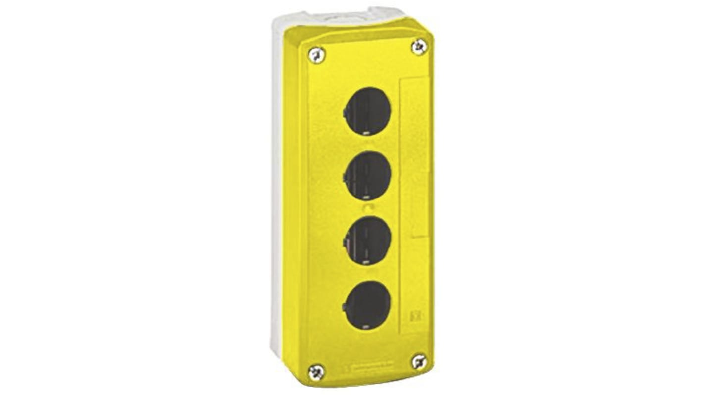 Schneider Electric Yellow Plastic Harmony XALK Push Button Enclosure - 5 Hole 22mm Diameter