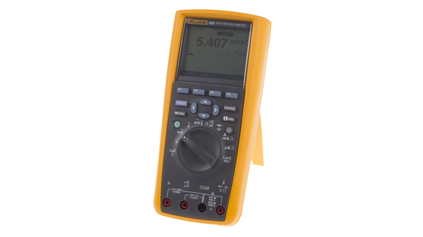 Fluke 289 Handheld Digital Multimeter, True RMS, 10A ac Max, 10A dc Max, 1000V ac Max - UKAS Calibrated