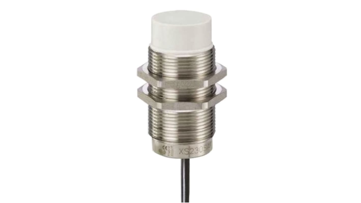 Telemecanique Sensors Inductive Barrel-Style Proximity Sensor, M30 x 1.5, 22 mm Detection, PNP Output, 12 → 24 V