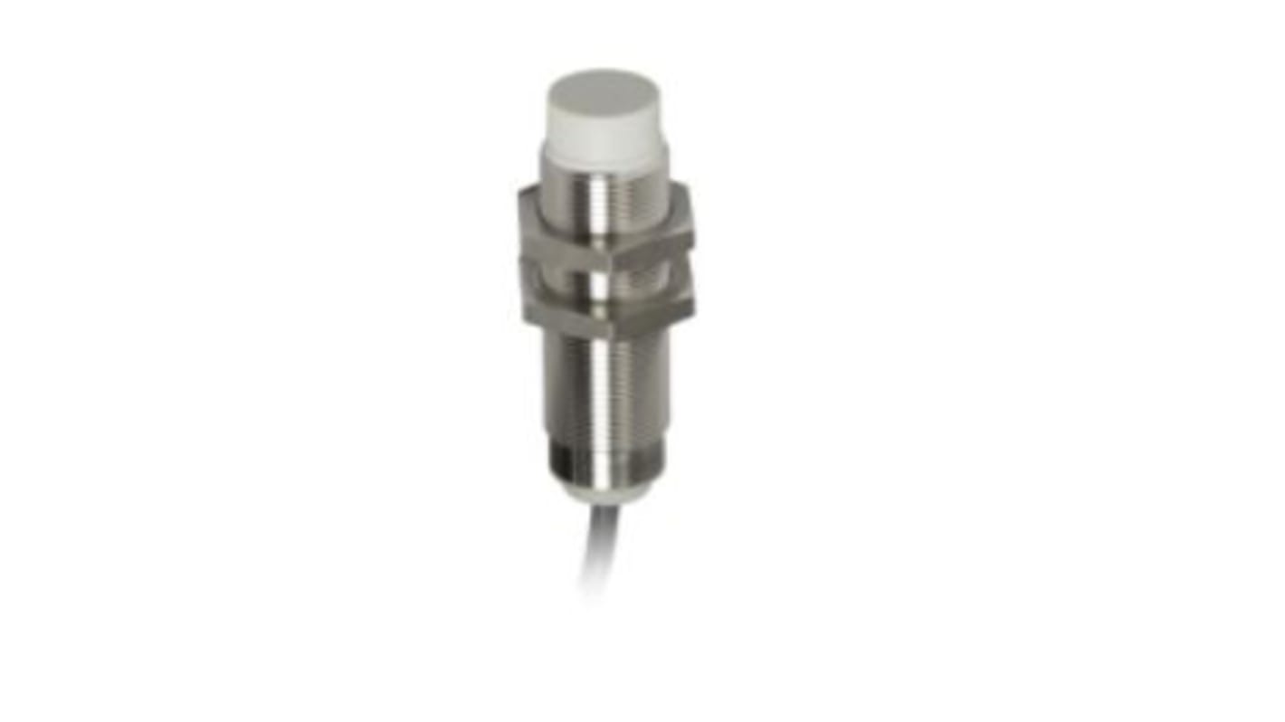 Telemecanique Sensors Inductive Barrel-Style Proximity Sensor, M18 x 1, 12 mm Detection, PNP Output, 12 → 24 V