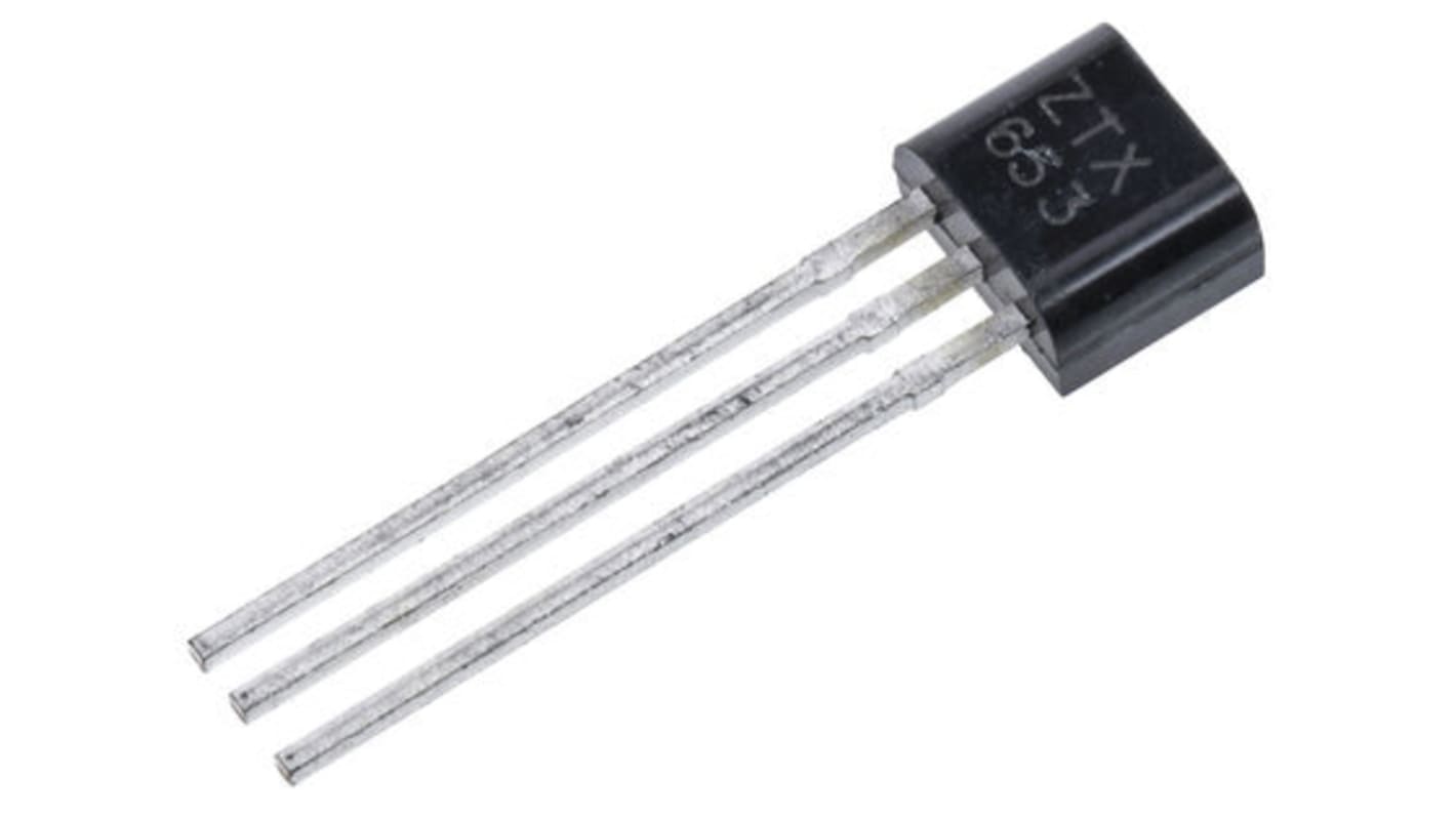 Transistor NPN DiodesZetex, 3 Pin, TO-92, 2 A, 100 V, , Montaggio su foro