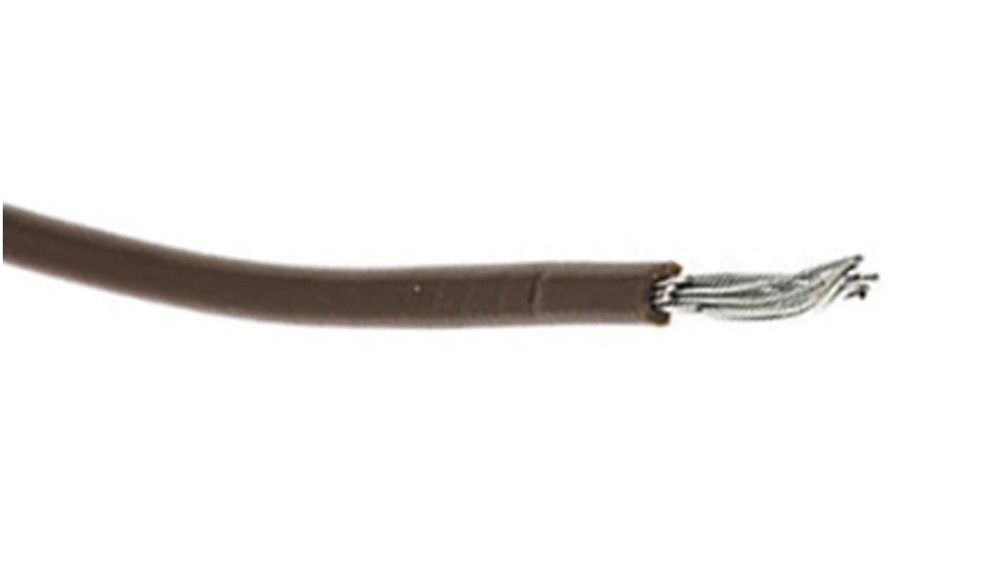 Fils de câblage Alpha Wire UL1007, 0,75 mm², Marron, 18 AWG, 30m, 300 V