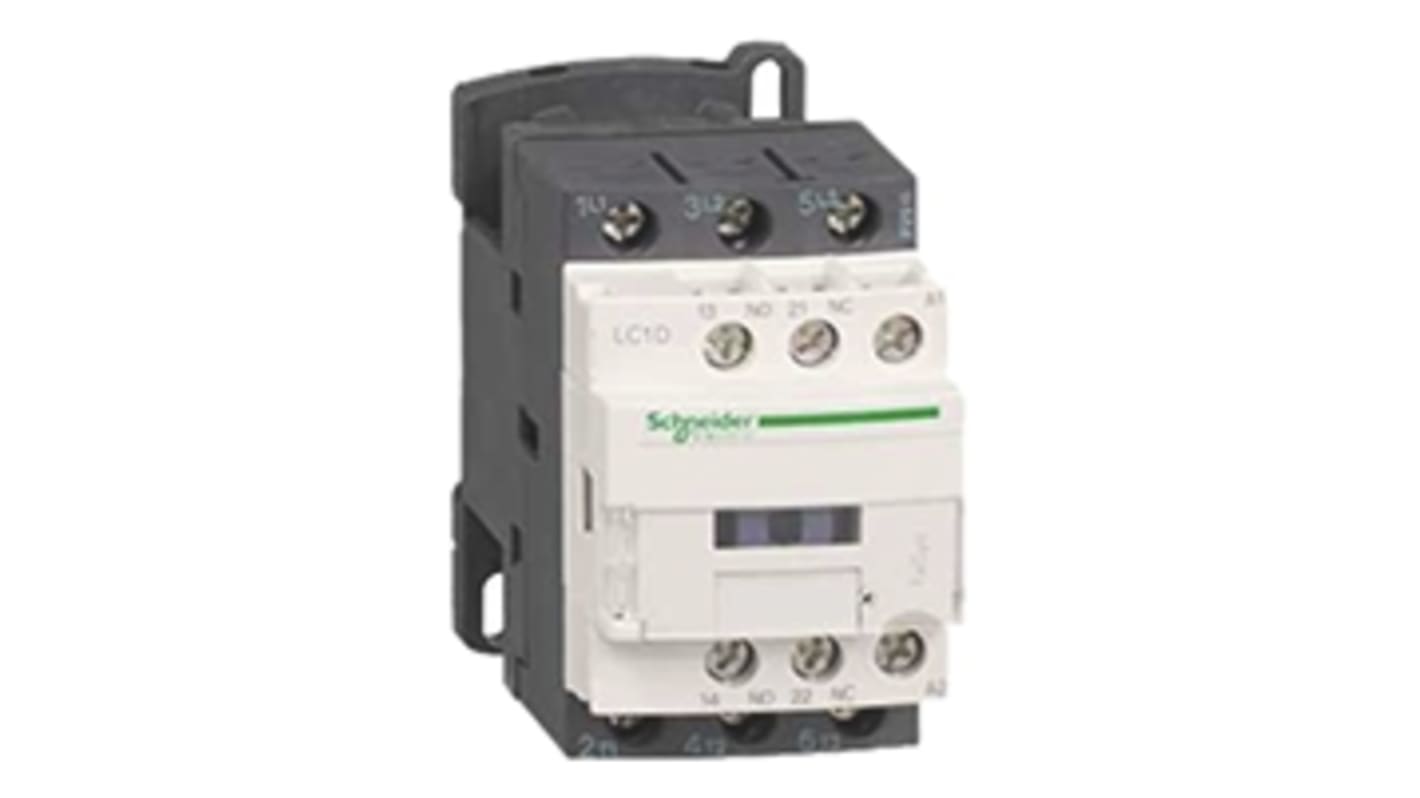 Contattore Schneider Electric, serie LC1D, 4 poli, 2 NO + 2 NC, 125 A, bobina 24 V c.a.