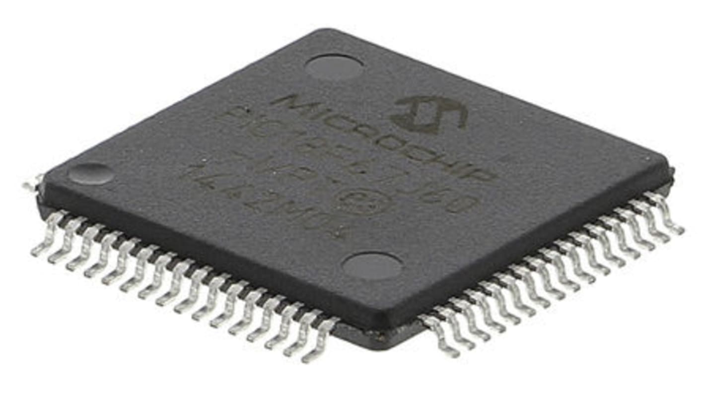 Microcontrôleur, 8bit, 3,808 ko RAM, 128 Ko, 41.667MHz, TQFP 64, série PIC18F