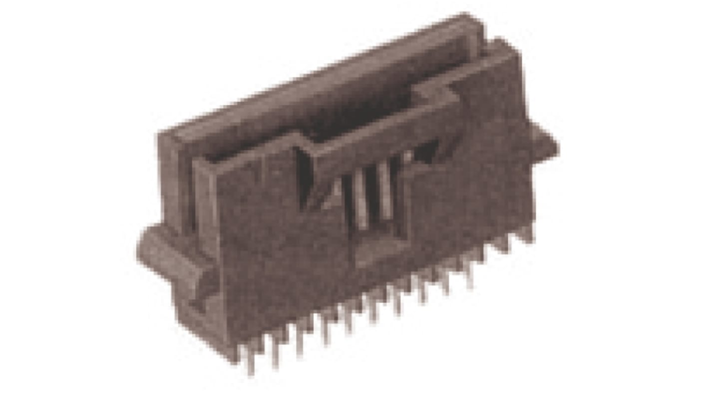 Conector macho para PCB TE Connectivity serie AMPMODU System 50 de 6 vías, 1 fila, paso 1.27mm, para soldar, Montaje en