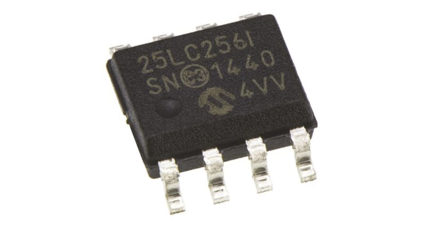 Microchip 25LC256-I/SN, 256kbit Serial EEPROM Memory, 50ns 8-Pin SOIC Serial-SPI