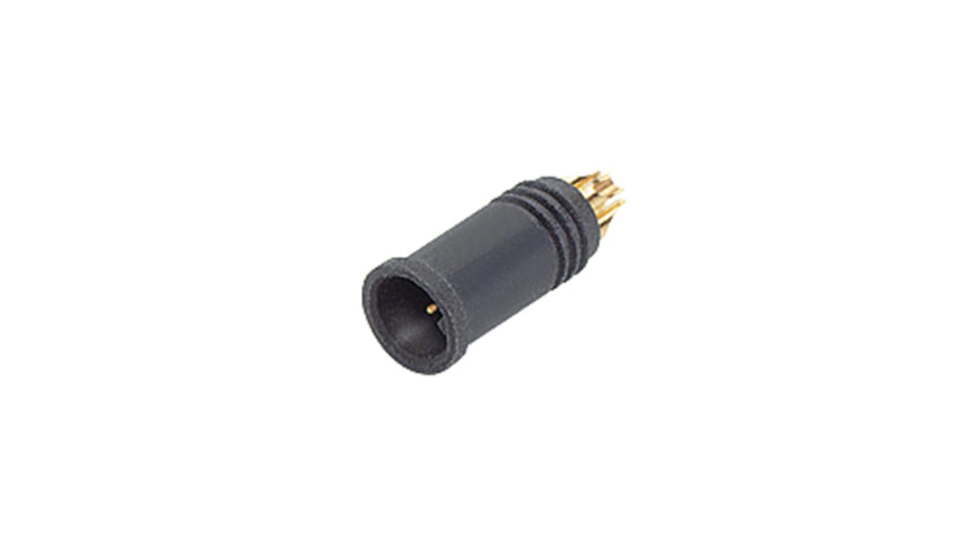 Binder Connector, 4 Contacts, Panel Mount, Miniature Connector, Socket, Male, IP67, 707 Series