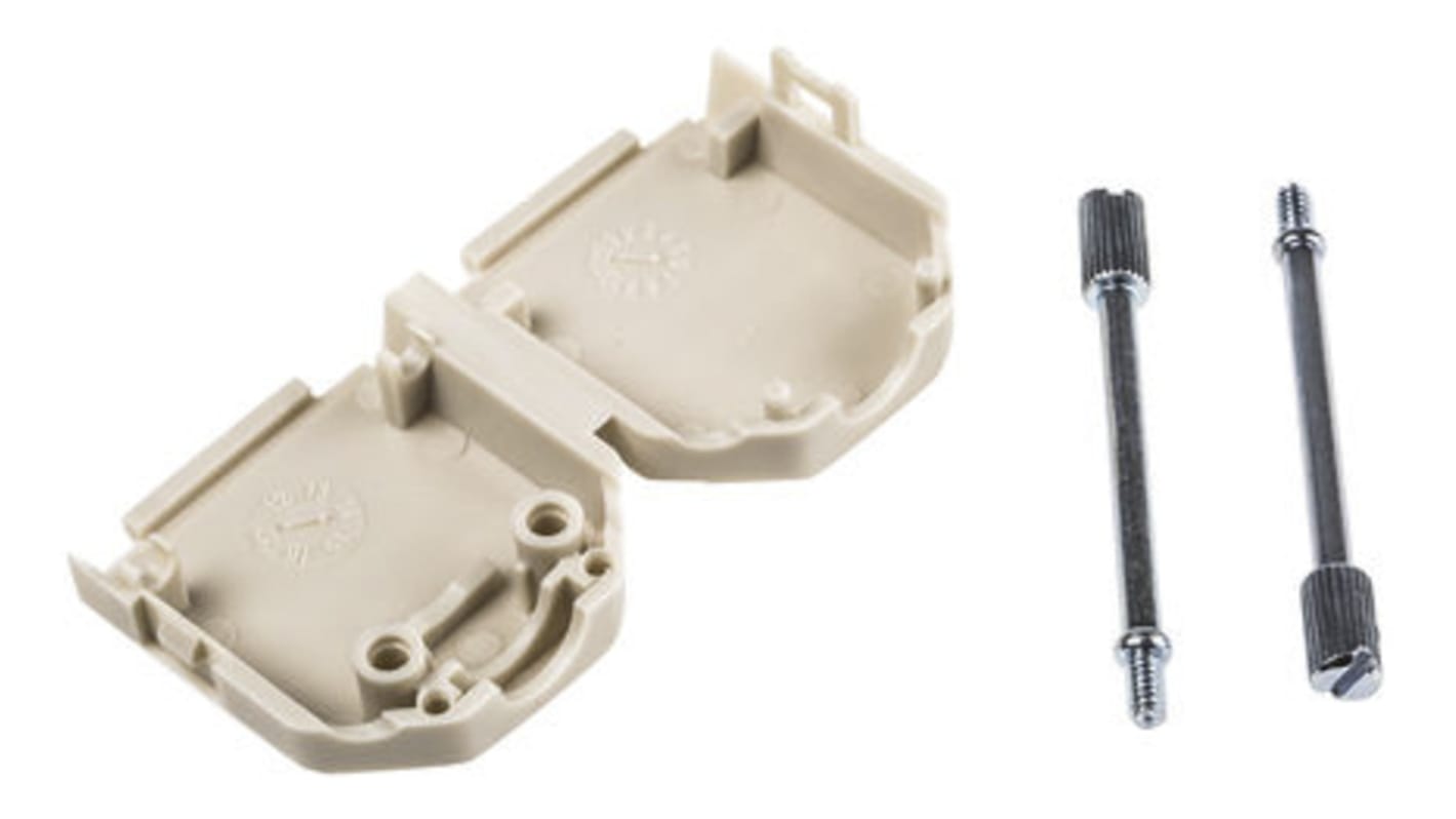 MH Connectors MHDPPK-SLIM Series Polyamide D Sub Backshell, 25 Way, Strain Relief