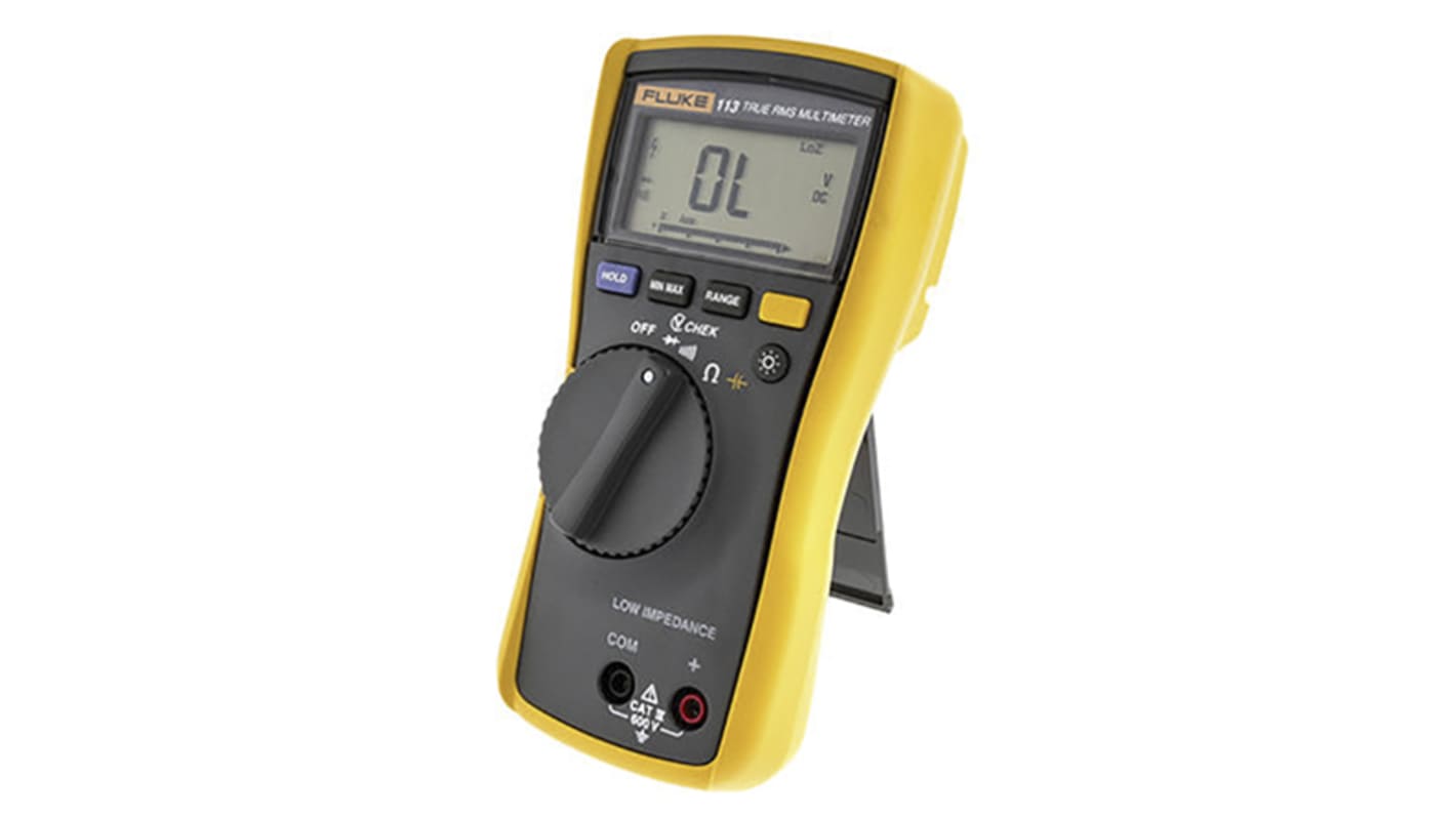FLUKE113 EUR Fluke 113 Handheld Digital Multimeter, True RMS, 600V