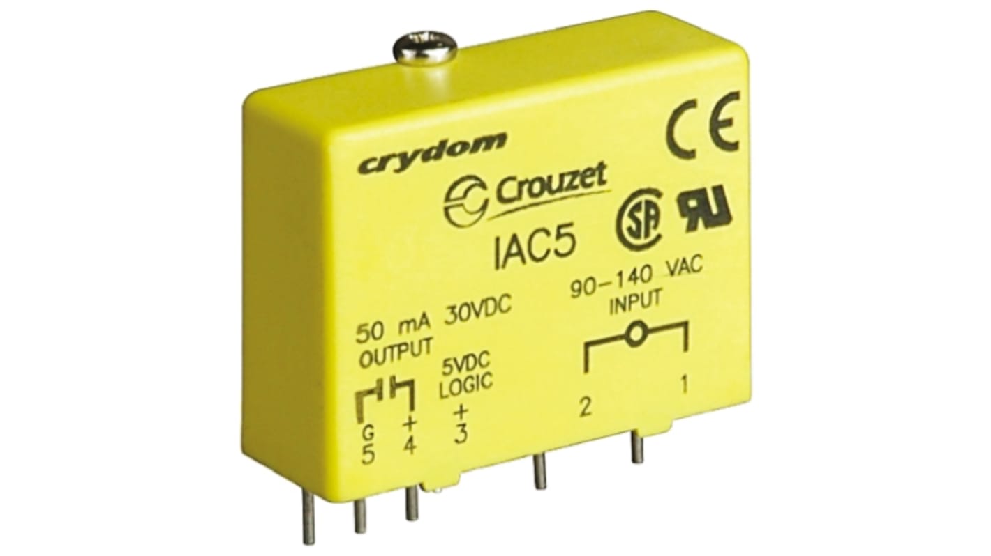 Module de relais d'interface Sensata Crydom, 110V c.a. / V c.c., montage , Montage sur CI