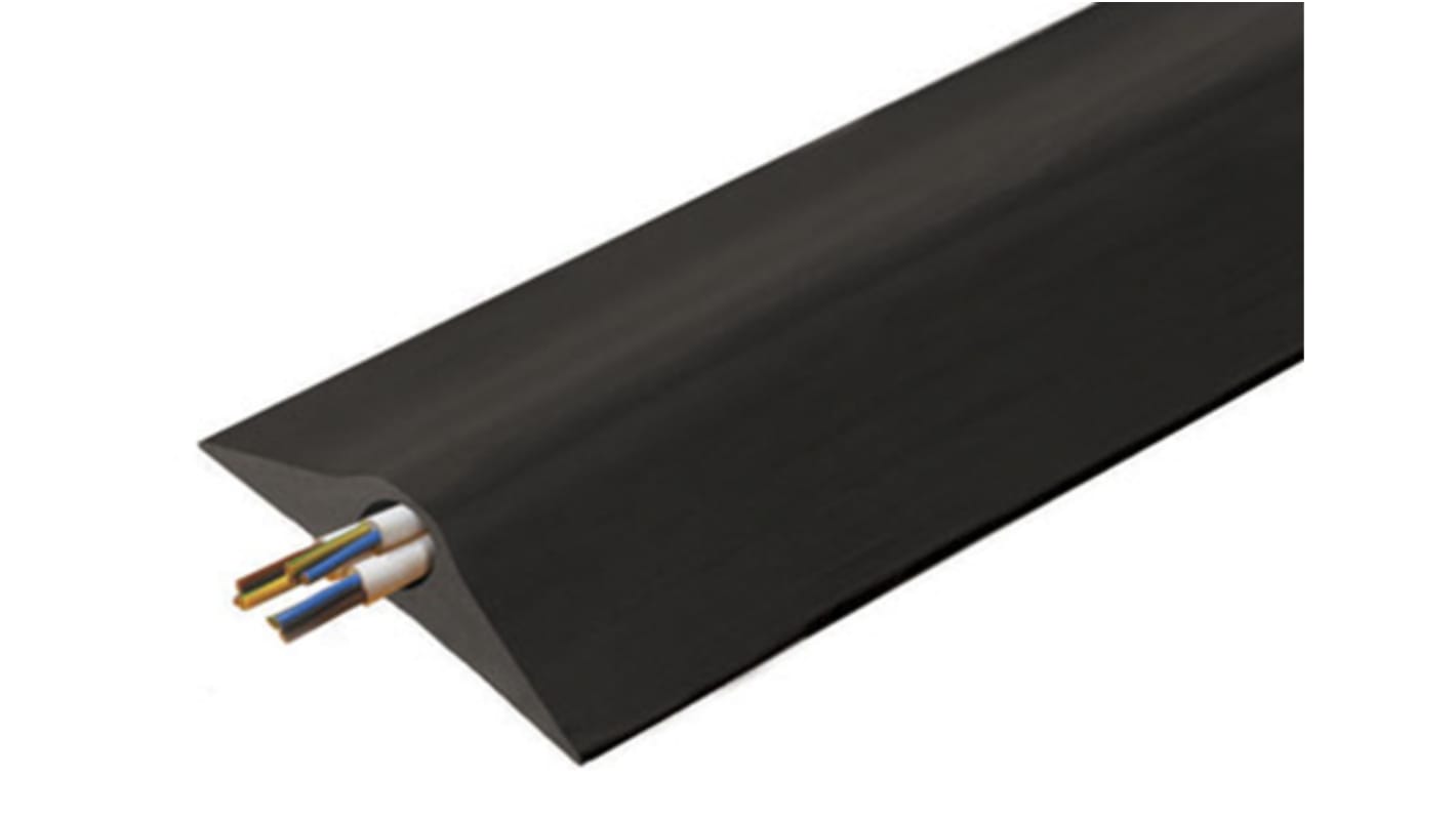 26101334 Vulcascot 2m Black Cable Cover, 53mm Inside dia. RS