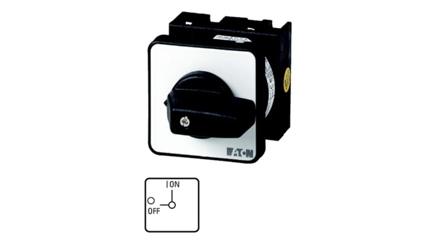 Eaton, SPST 2 Position 90° On-Off Cam Switch, 690V ac, 20A