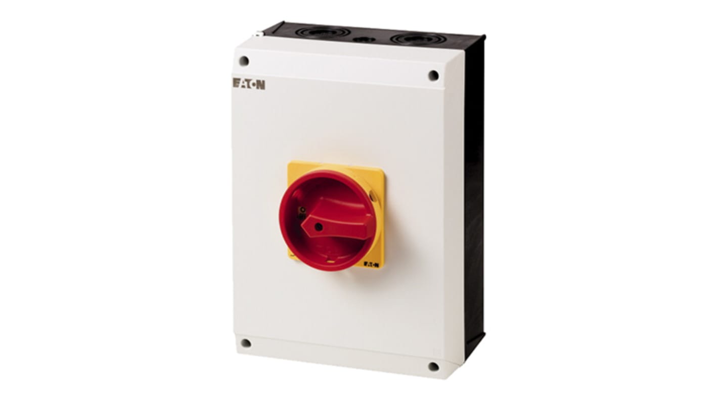 Eaton 3P+N Pole Surface Mount Isolator Switch - 100A Maximum Current, 50kW Power Rating, IP65