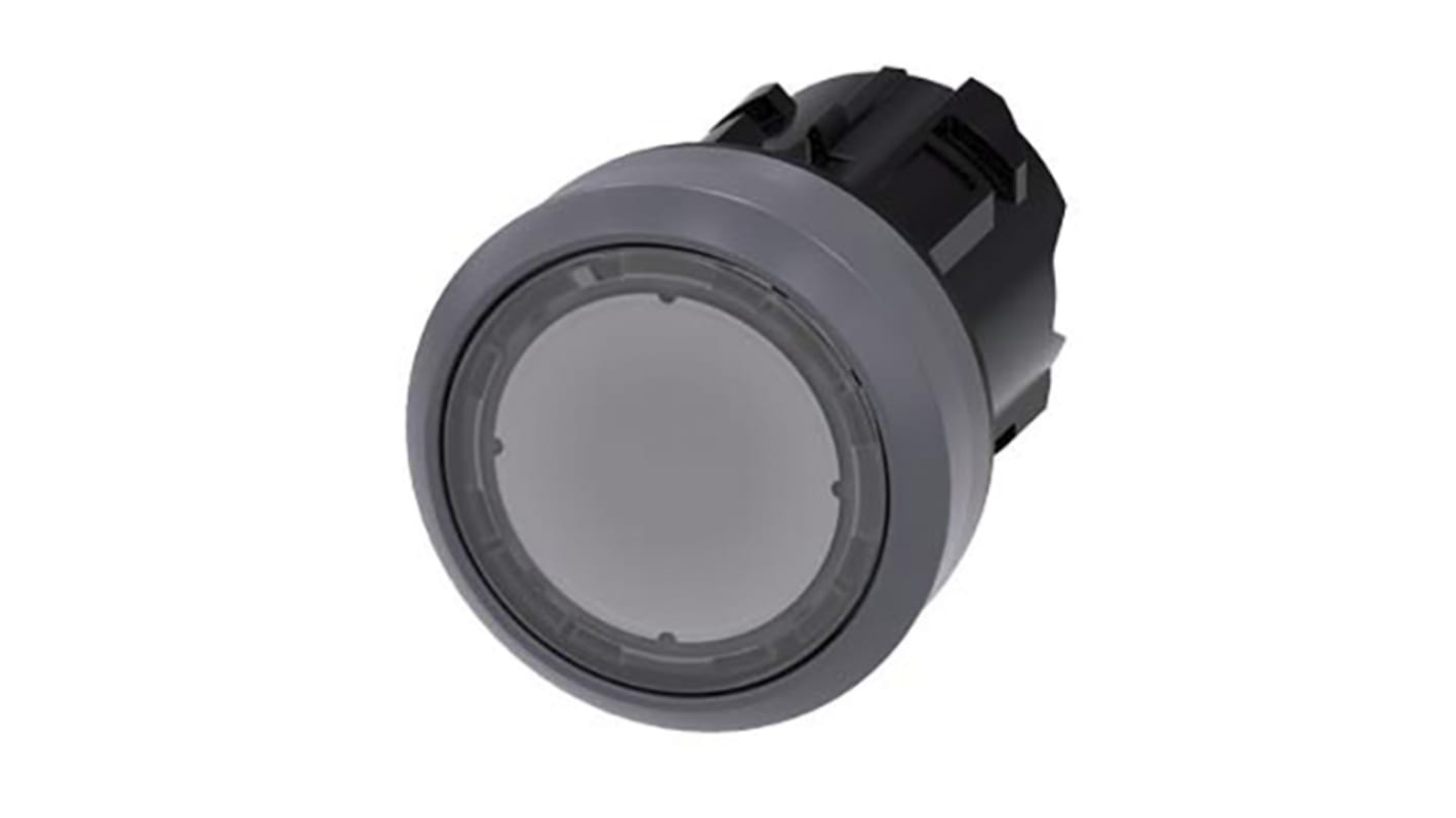 Siemens SIRIUS ACT Series Clear Momentary Push Button Head, 22mm Cutout, IP66, IP67, IP69K