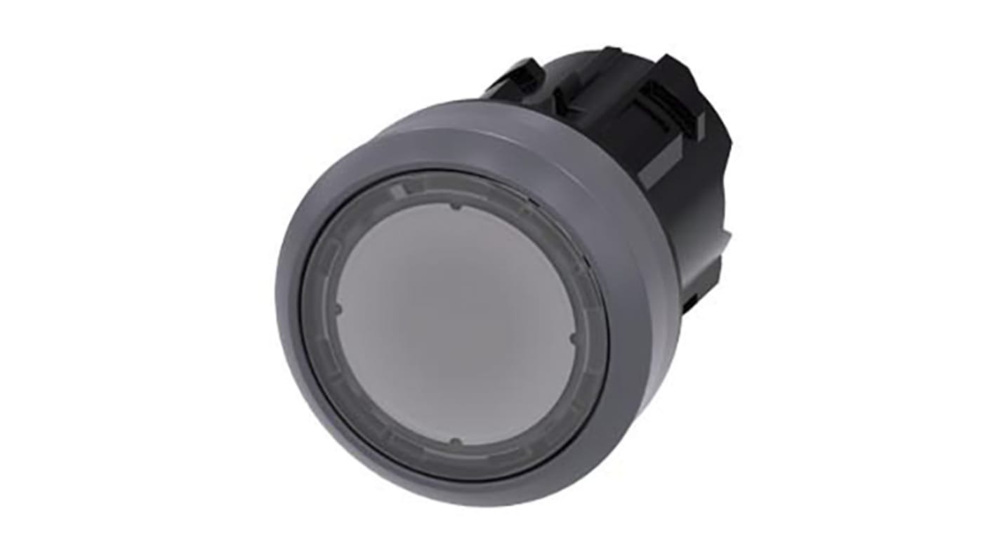 Siemens SIRIUS ACT Series Clear Momentary Push Button Head, 22mm Cutout, IP66, IP67, IP69K