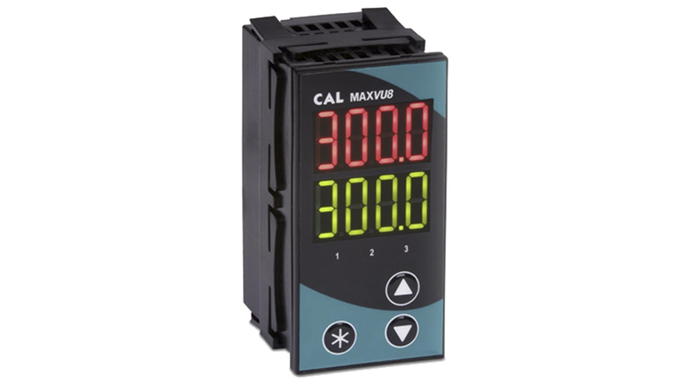 Régulateur de température PID CAL, MAXVU, 110→240 V c.a., 96 x 48mm, 3 sorties , Relais