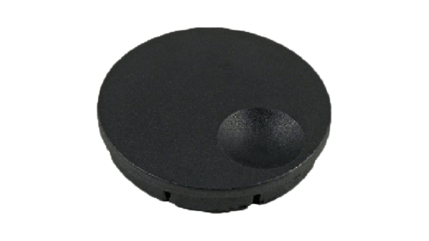 Selco 38mm Black Potentiometer Knob Cap, CF380 BLACK