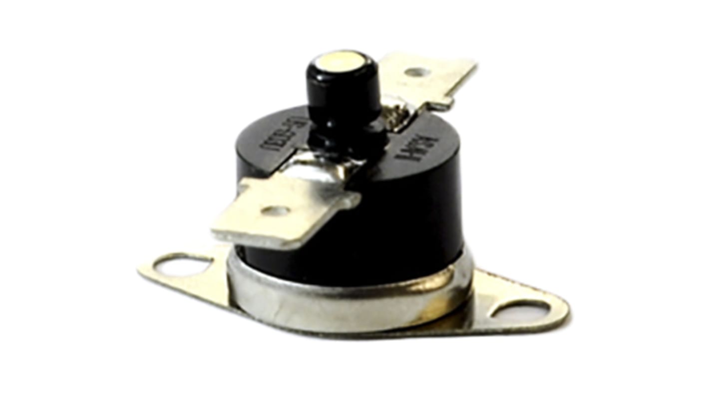 Selco Bi-Metallic Thermostat, Opens at +225°F, +150°C Max, NC, Manual Reset