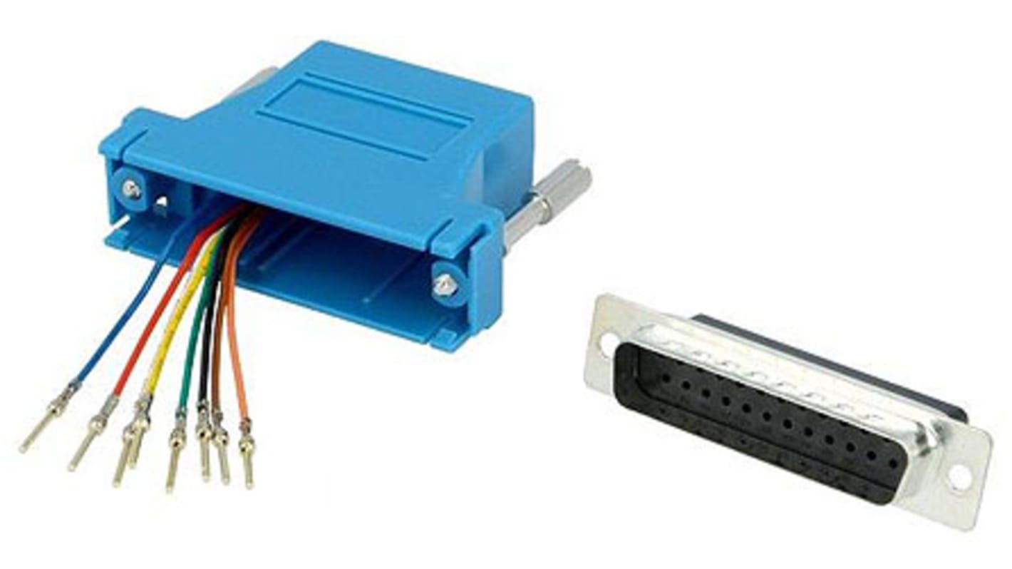 Adaptador D-Sub MH Connectors de D-Sub de 25 vías Macho a RJ45 Hembra