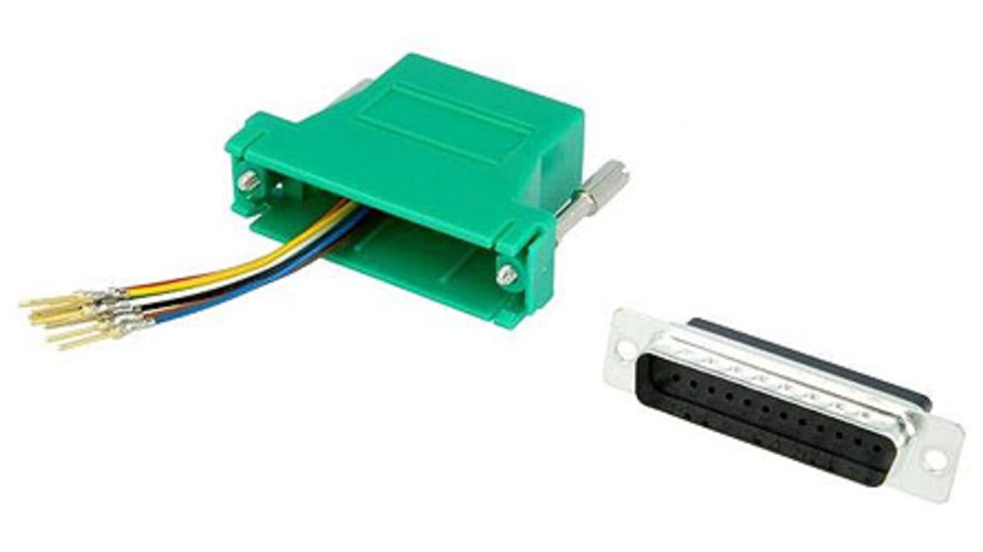 Adattatore D-sub MH Connectors, da Femmina D-Sub a 25 vie, a Femmina RJ45