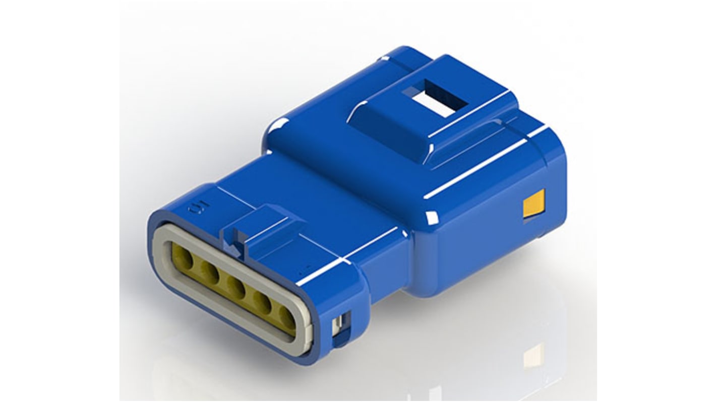 EDAC Wire to Wire Connector Cable Mount Plug, 5P, Crimp Termination, 3A, 250 V