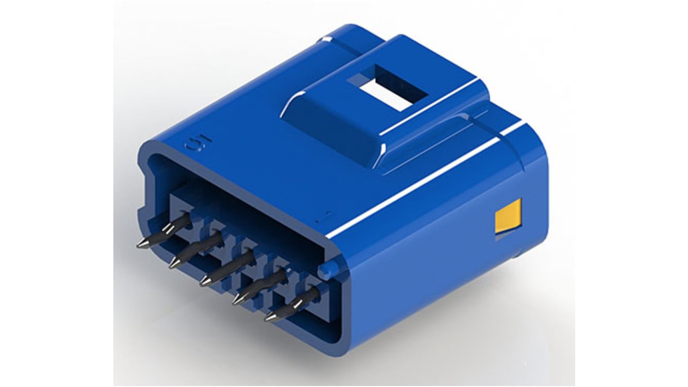 Conector de potencia compacto Macho EDAC, 5P, Montaje en PCB, 250 V, 3A, terminación soldada