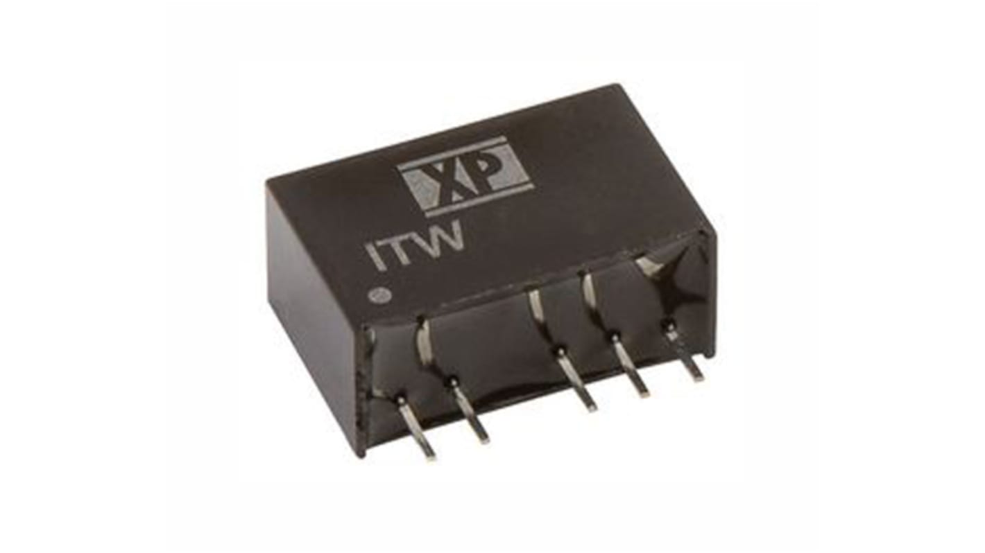 XP Power DC-DCコンバータ Vout：24V dc 4.5 → 9 V dc, 1W, ITW0524SA