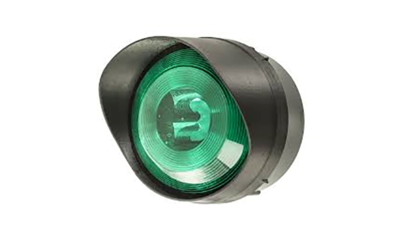 Segnalatore Lampeggiante, Fisso Moflash, LED, Verde, 35 → 85 V c.a./c.c.