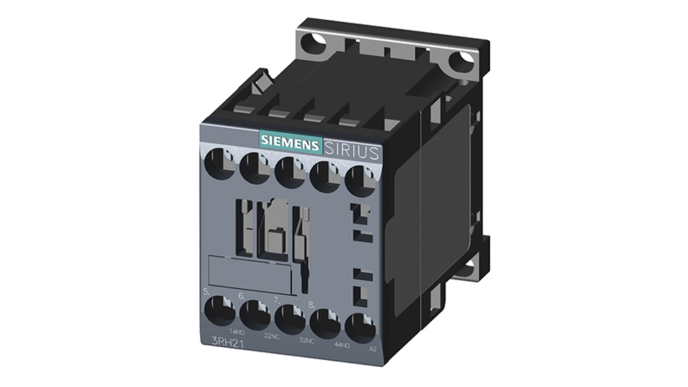 Contattore Siemens, serie 3RH2, 2 NO + 2 NC, 10 A