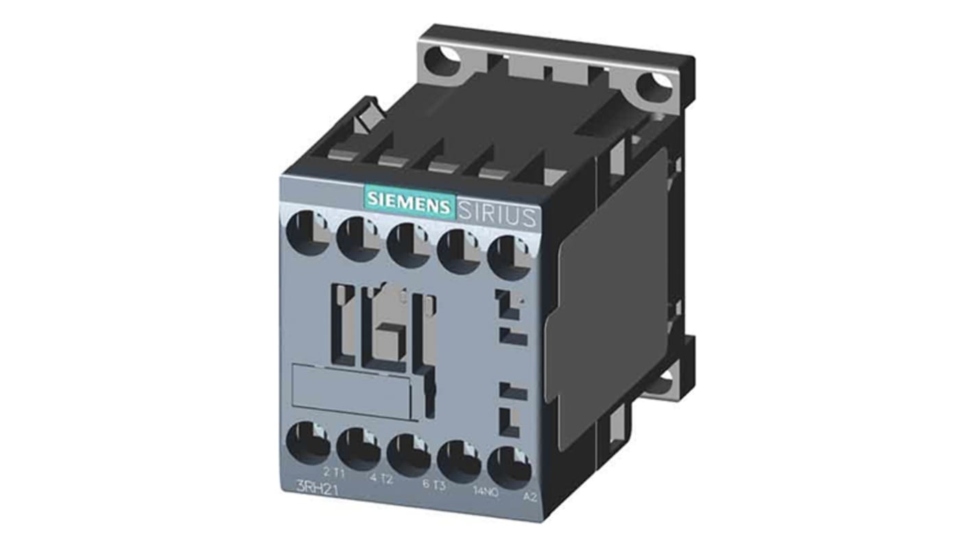 Siemens 3RH2 Series Contactor, 10 A, 3NO + 1NC, 690 V ac