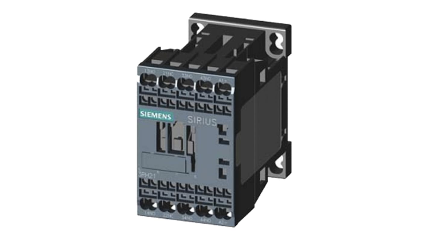 Siemens SIRIUS Innovation 3RH2 Kontaktor med 3 SLUTTE + 1 BRYDE Kontakter, 10 A