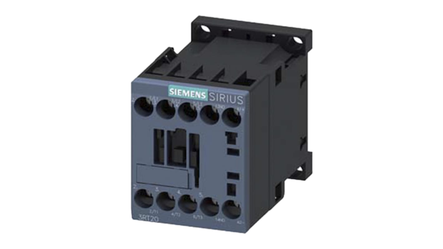 Relé de control Siemens SIRIUS 3RT2, 3 NA, 24 V dc, 9 A