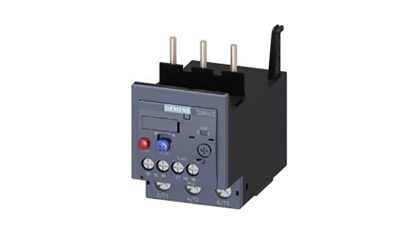 Siemens 3RU2 Overload Relay 1NO + 1NC, 20 A F.L.C, 3 A Contact Rating, 3P, SIRIUS Innovation