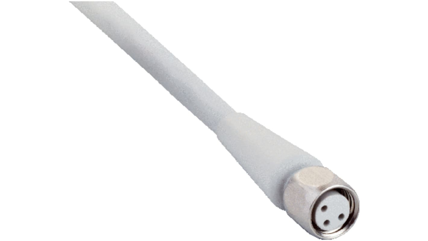 Cable de conexión Sick, con. A M8 Hembra, 3 polos, con. B Sin terminación, 3 polos, cod.: A, long. 2m, 60 V, 4 A,