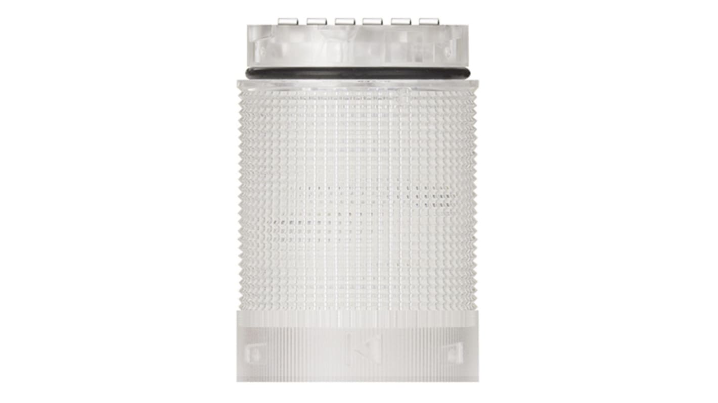 řada: KombiSIGN 40 barva čočky Červená LED barva pouzdra Čirá základna 40mm 24 V AC/DC, rozsah: TwinLIGHT