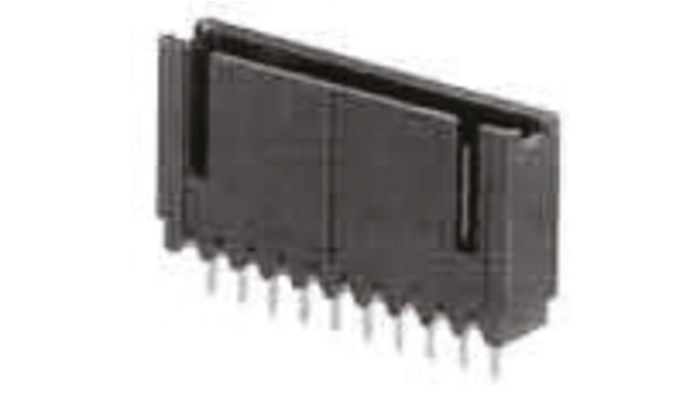 TE Connectivity AMPMODU MOD II Series Straight Through Hole PCB Header, 15 Contact(s), 2.54mm Pitch, 1 Row(s), Shrouded