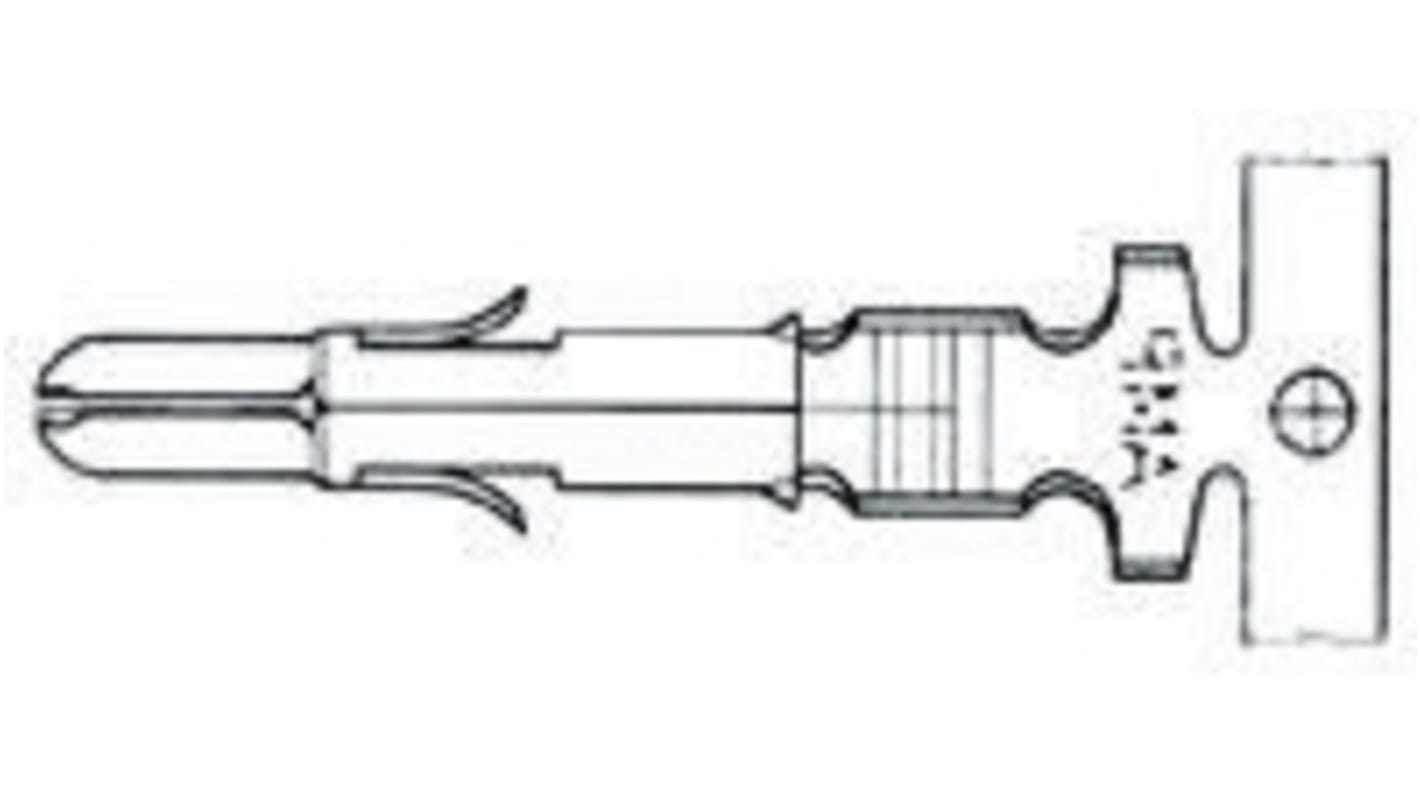 Krimpovací kontakt, řada: Universal MATE-N-LOK, Samec, pokovení: Cín izolace krimpováním, max. AWG: 13AWG, pro použití