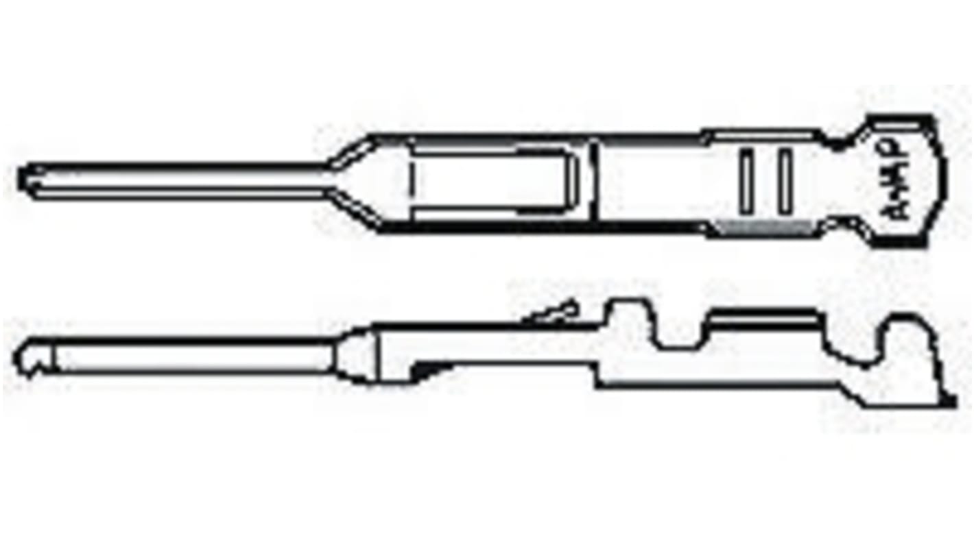 TE Connectivity Economy Interconnect Series Male Crimp Terminal, 26AWG Min, 20AWG Max