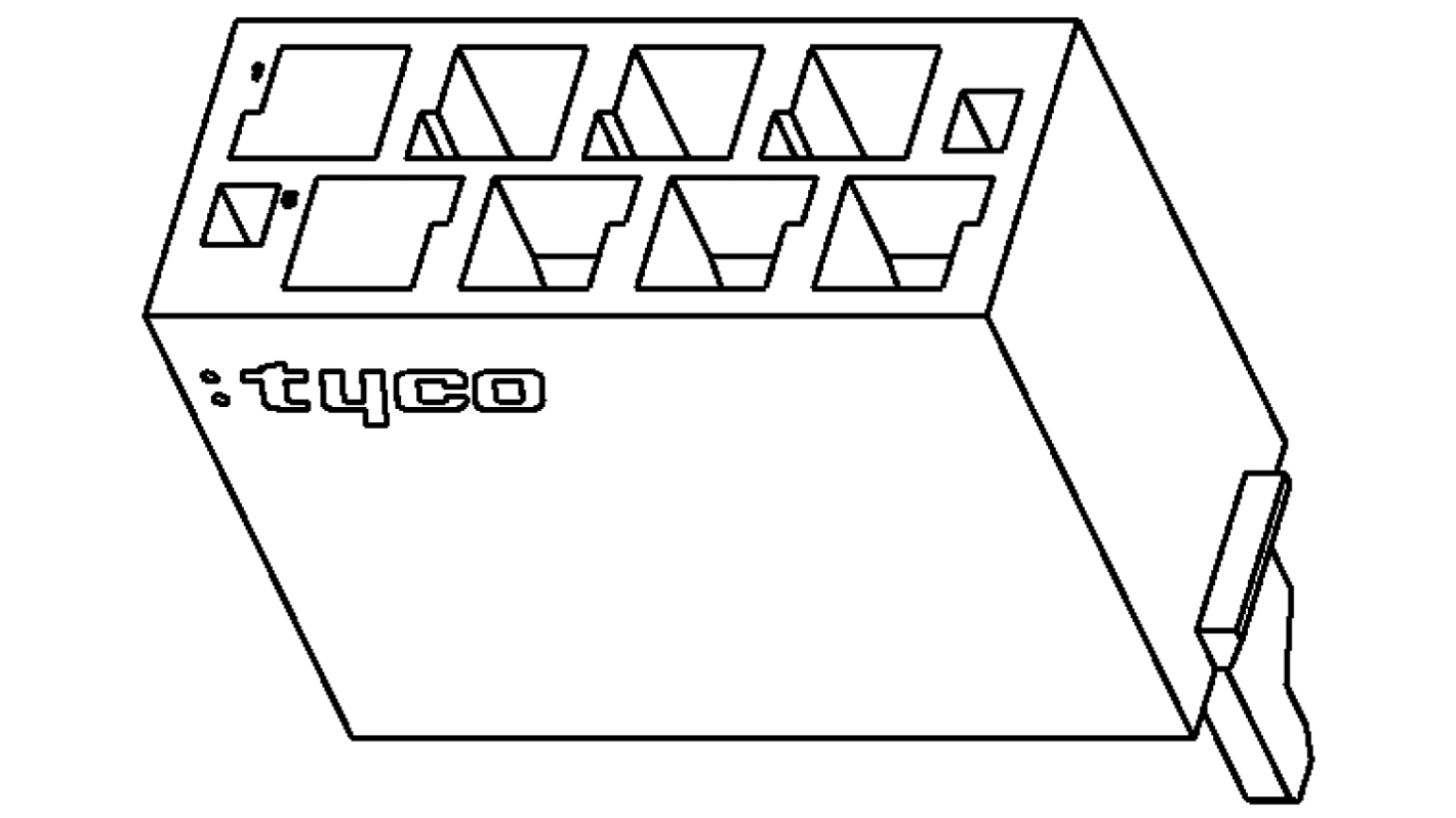 338095-4 | TE Connectivity, Micro-MaTch Female Connector Housing, 1 ...