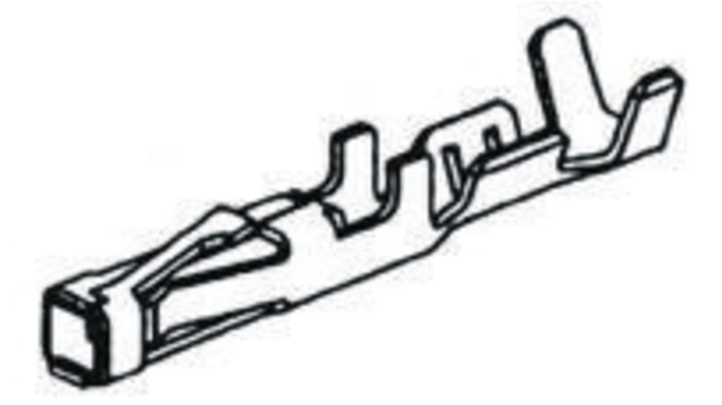 TE Connectivity Micro MATE-N-LOK Series Female Crimp Terminal, 24AWG Min, 20AWG Max