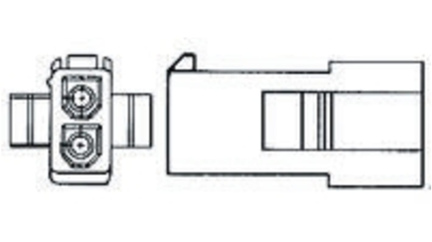 TE Connectivity, Mini-Universal MATE-N-LOK Female Connector Housing, 4.2mm Pitch, 3 Way, 1 Row