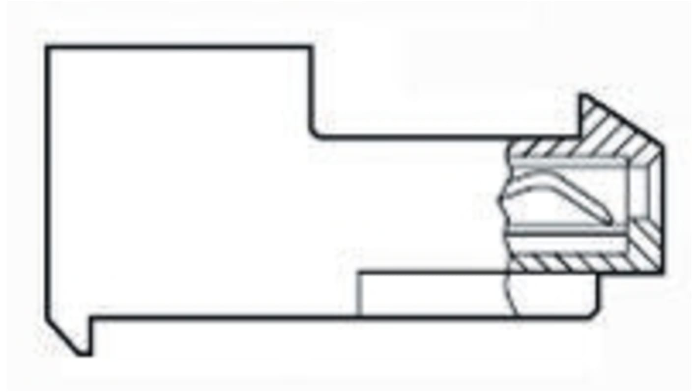 TE Connectivity 4-Way IDC Connector Socket, 1-Row