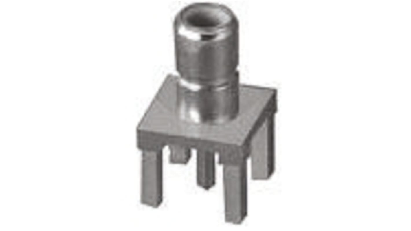 TE Connectivity, jack Through Hole SMB Connector, 50Ω, Solder Termination, Straight Body