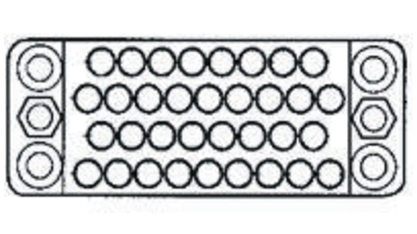 TE Connectivity M Steckverbindergehäuse Stecker 3.81mm, 50-polig / 4-reihig Gerade, Kabelmontage für