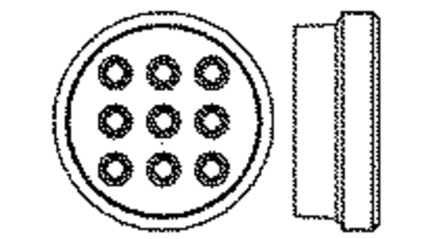 Joint de connecteur TE Connectivity, série CPC, Taille de boitier 13