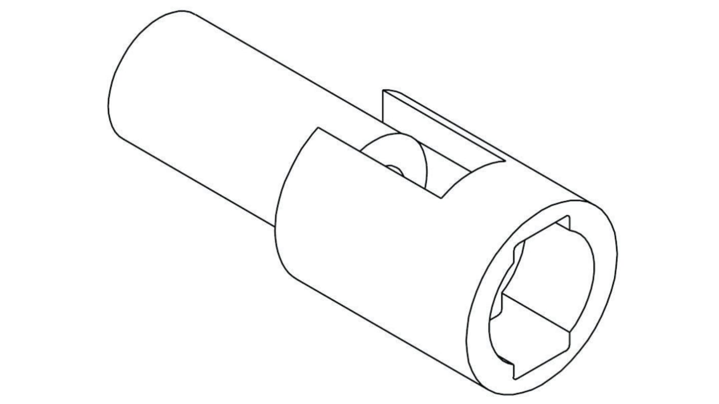 Boitier de connecteur Mâle 1 contact  1 rang , pas 1.57mm, Droit, Montage sur câble, série STANDARD .062"